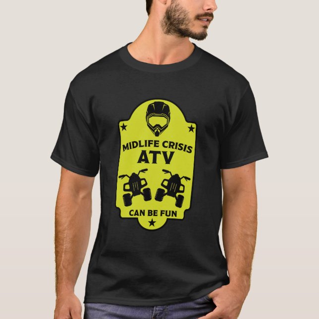 ATV Quad Outdoor Äventyr Mugg T Shirt (Framsida)