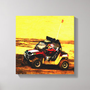 ATV Rider Canvastryck