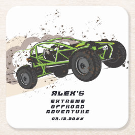 ATV UTV Offroad Äventyr Extreme Sports Car Klubb Underlägg Papper Kvadrat
