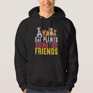 Ätväxter, inte friends Vegan Veggie Veganism Hoodie