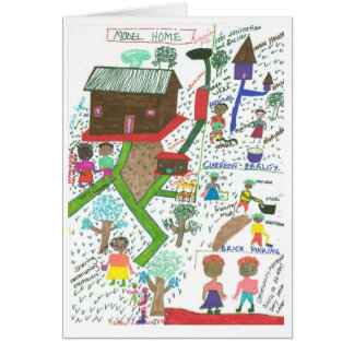 Atwookis modellerar hem hälsningskort