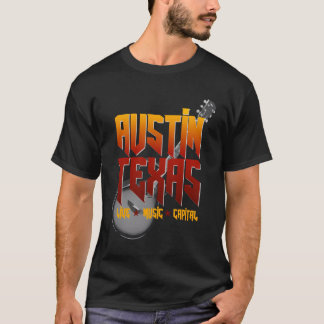 Atx Live Music Capital Texas Austin T Shirt