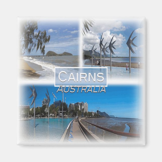 AU0106 Oceanien, Australien, Cairns, Fridge Magnet (Framsidan)