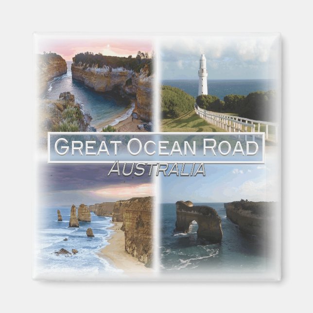 AU0110 Oceanien, Australien, Victoria, Fridge Magnet (Framsidan)