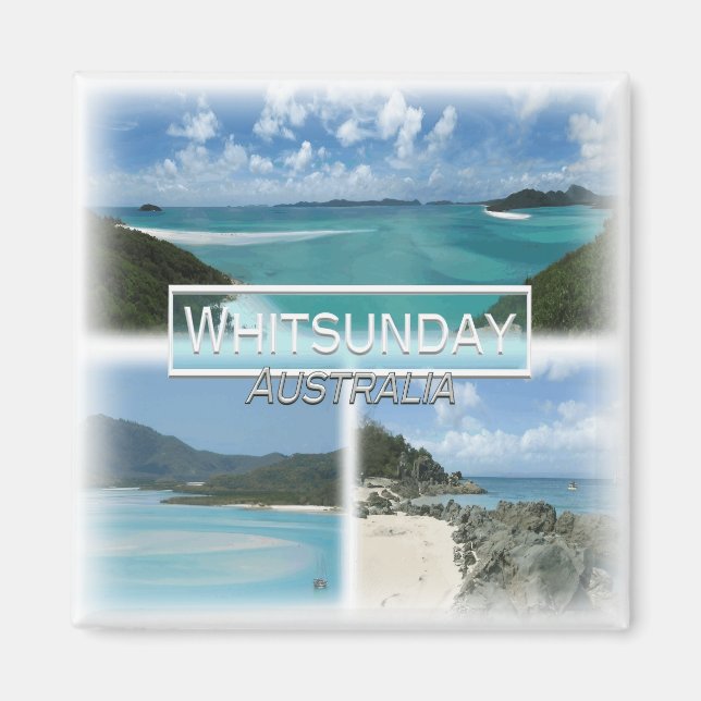 AU0111 Oceanica, Australien, Whitsunday, Fridge Magnet (Framsidan)