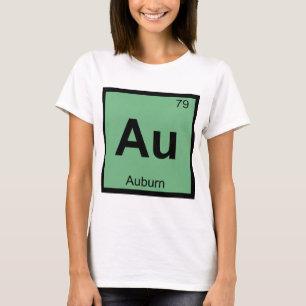 Au - Auburn Maine Kemi Periodiska Systemet Symbol T-shirt