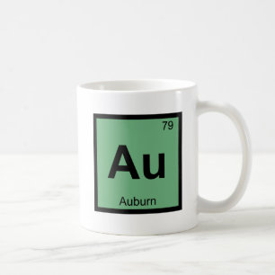 Au - Auburn Maine Kemisk Periodiska Systemets Symb Kaffemugg