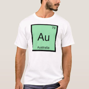 Au - Australiens kemi Inslag Symbol Aussie Tee