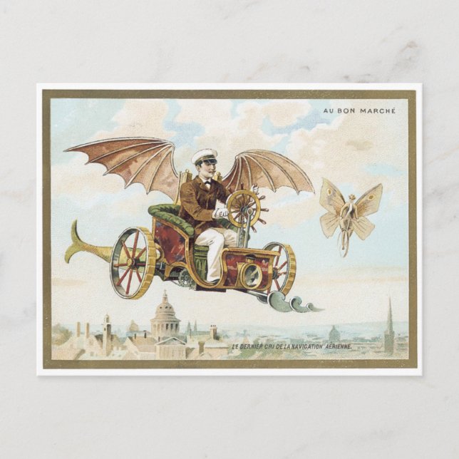 Au Bon Marche'1900 Palais Victorian Postcard Vykort (Framsida)