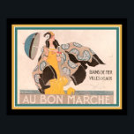 "Au Bon Marche" 1923 Art Deco Poster<br><div class="desc">1923,  Art Deco,  Fransk Advertisement for "Au Bon Marche" Dept Store av Rene Vincent.</div>