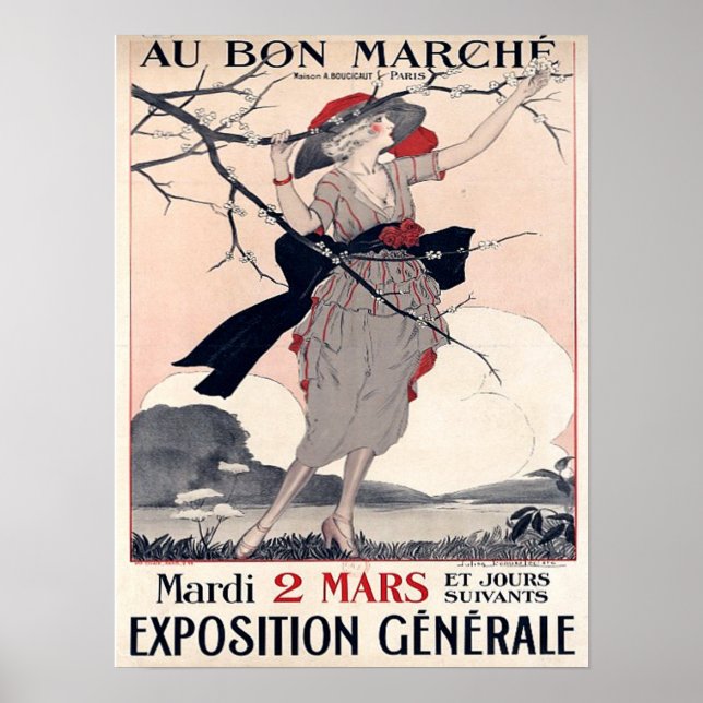 Au Bon Marche Poster (Framsidan)