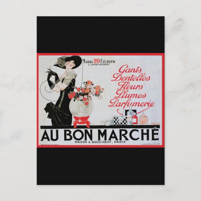Au Bon Marche Vykort (Framsida)