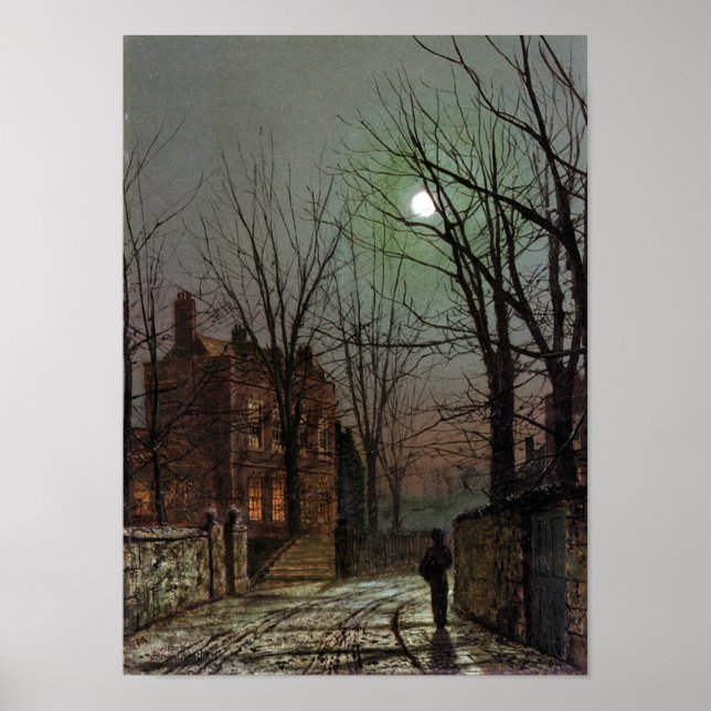 AU CLAIR DE LUNE-GRIMSHAW-PRINT POSTER (Framsidan)