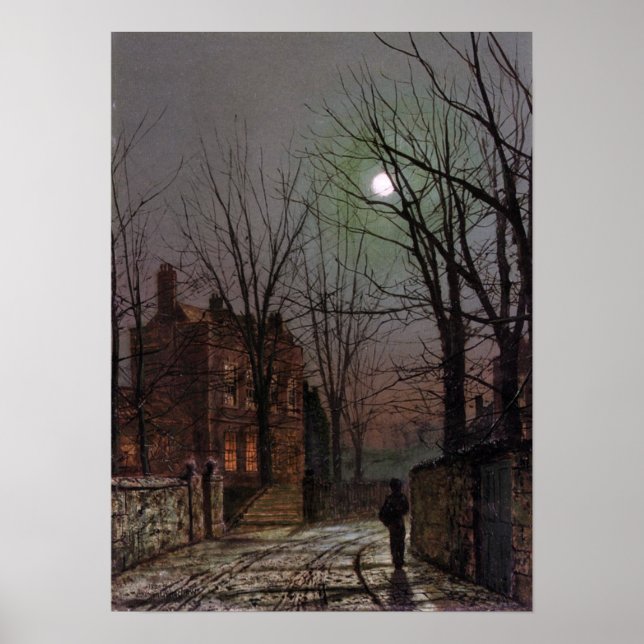 Au Clair De Lune Poster (Framsidan)