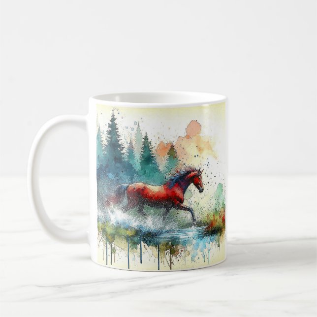 Au Cœur de l'Azur, magnifique tasse Kaffemugg (Vänster)