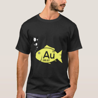 Au Goldfish Guld Metall Chemistry Pun Gift T Shirt