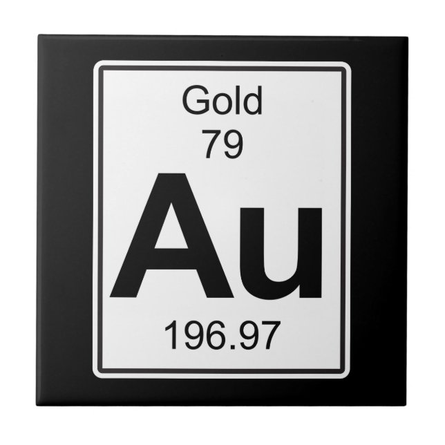 Au - guld kakelplatta (Framsidan)