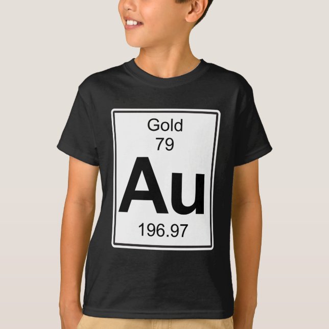 Au - guld t-shirt (Framsida)