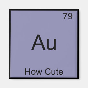 Au - Hur kute kemi-Inslag-symbol fungerar Magnet