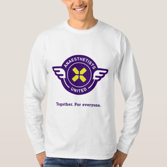 AU manar långärmad Tshirt T Shirt (Framsida)