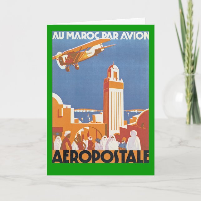 Au Maroc Par Avion Kort (Framsida)