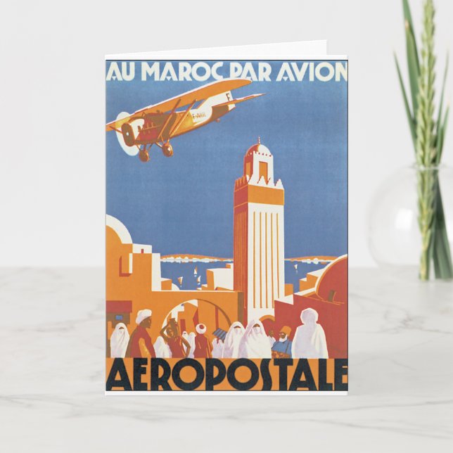 Au Maroc Par Avion Kort (Framsida)