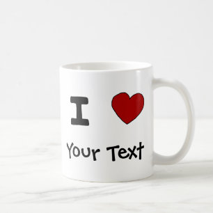 AU mig hjärtakärlekanpassad design Kaffemugg