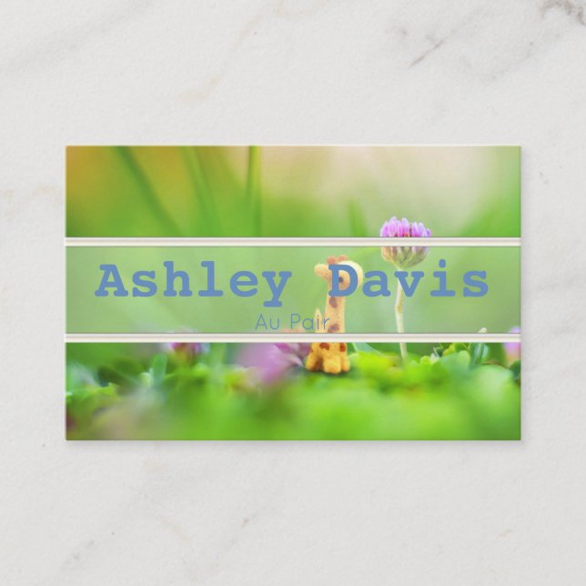 Au Pair affärskorts Visitkort (Framsida)