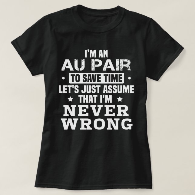 Au Pair T Shirt (Design framsida)