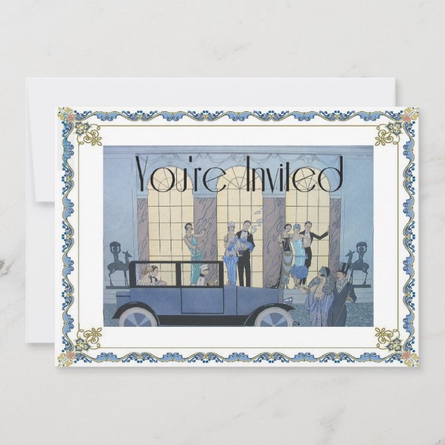 Au Revoir-inbjudan Inbjudningar (Framsida)