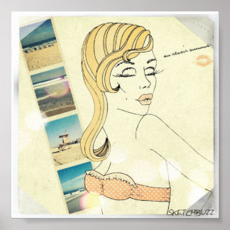 Au Revoir Summer Mini Poster