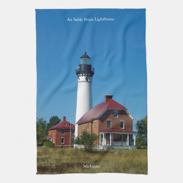 Au Sable Point fyr Kökshandduk (Vertikal)