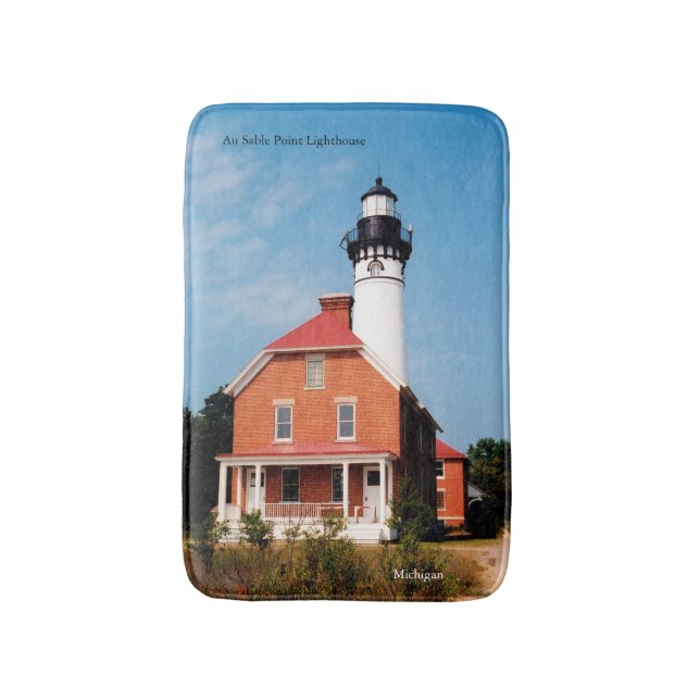 Au Sable Point Lighthouse Badrumsmatta (Framsidan (Vertikal))