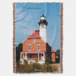 Au Sable Point Lighthouse kastmadrass Filt
