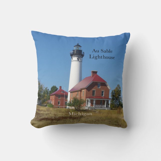 Au Sable Point Lighthouse Kudde (Framsida)