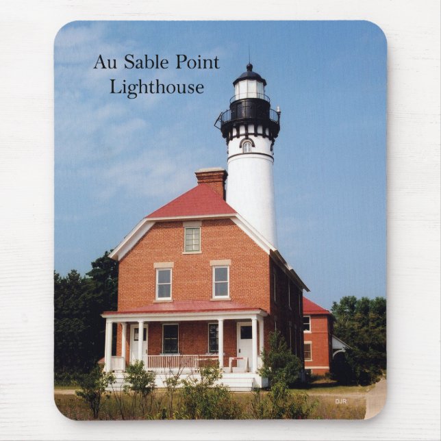 Au Sable Point Lighthouse mousepad Musmatta (Framsidan)