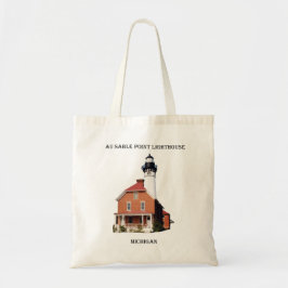 Au Sable Point Lighthouthouse-skärningspåse Tygkasse
