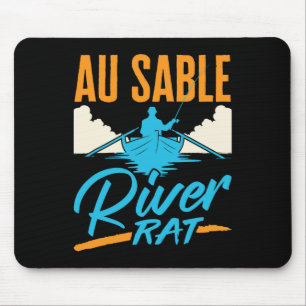 Au Sable River Rat Flottning Kanotsegling Fiske Bå Musmatta