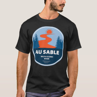Au Sable Vild och Scenia River T Shirt