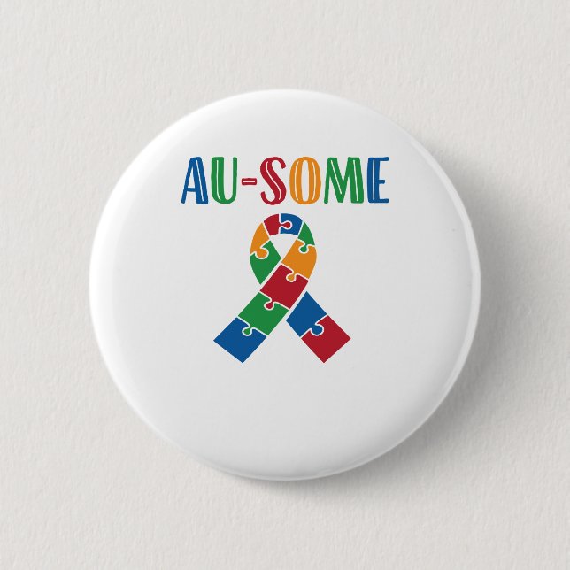 Au-some Autism Awareness Knapp (Framsida)