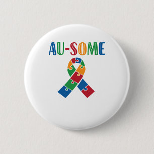 Au-some Autism Awareness Knapp