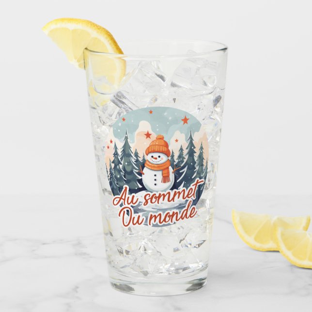 Au sommet du monde glaskopp (Framsida Ice)