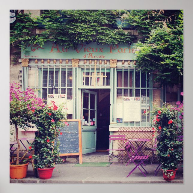 Au Vieux Paris Poster (Framsidan)