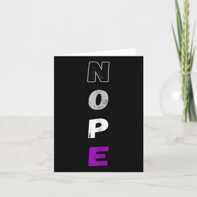 Aual Nope Ace Pride Flagga Auality Lgbt Community  Kort (Framsida)