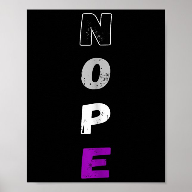 Aual Nope Ace Pride Flagga Auality Lgbt Community  Poster (Framsidan)