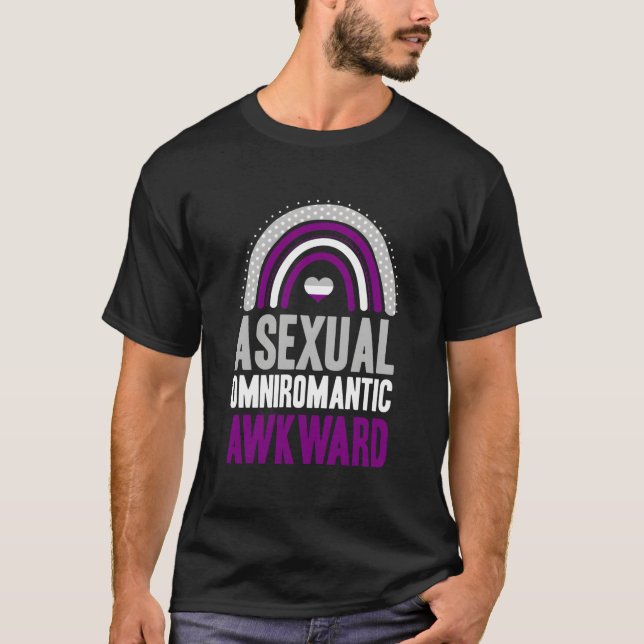 Aual Omnirotisk Klumpig Aual Pride Bohemisk Regnbå T Shirt (Framsida)