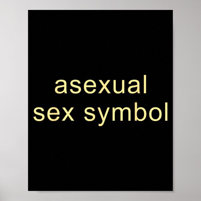 Aual Symbol Funny Pride Lgbtq Ace  Poster (Framsidan)