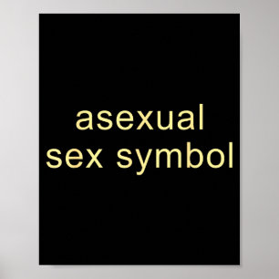 Aual Symbol Rolig Pride Hbtq Ace Poster