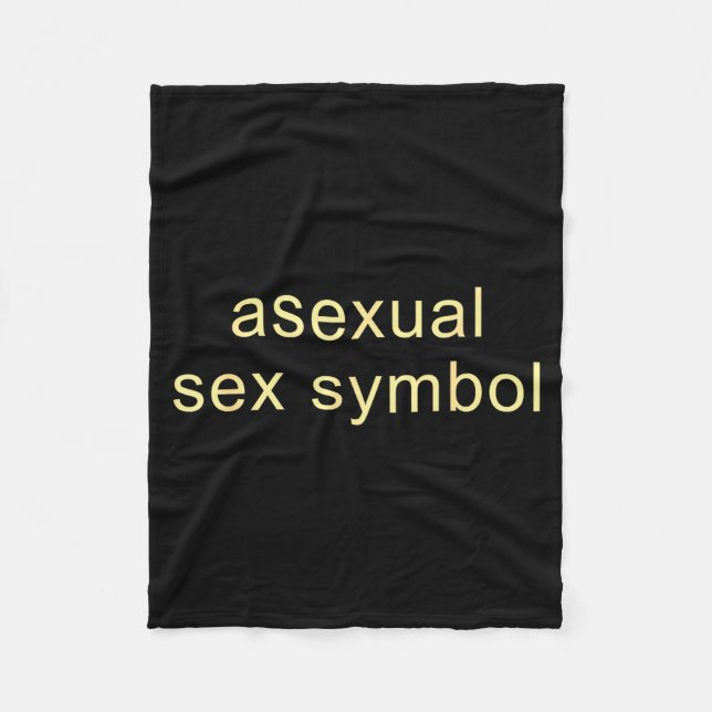 Aual Symbol Rolig Pride Lgbtq Ace  Fleecefilt (Framsidan)