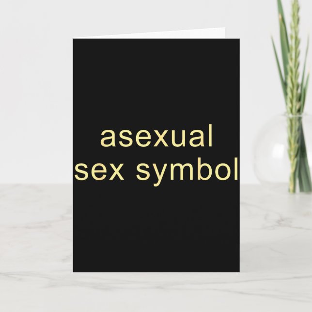 Aual Symbol Rolig Pride Lgbtq Ace  Kort (Framsida)